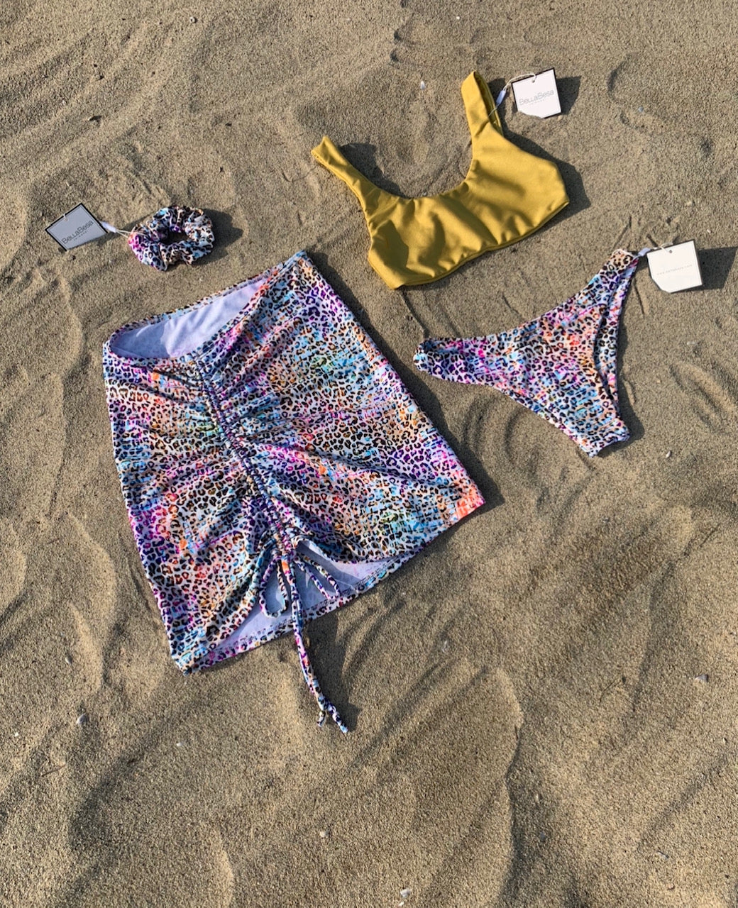 Carine -Cheetah Cover up Skirt